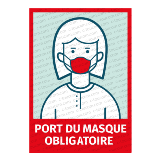 AFFICHE A4- PORT DU MASQUE OBLIGATOIRE - Terre des Bourbons