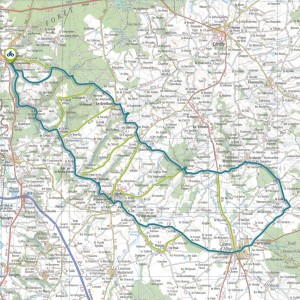 Tracé GPS du circuit 2 : Au fil de l’Aumance