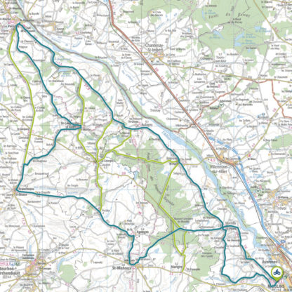 Tracé GPS du circuit 7 : Val d’Allier Nord Allier