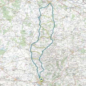 Tracé GPS du circuit 18 : Val de Besbre Nord