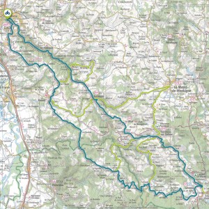 Tracé GPS du circuit 21 : Vallée du Sichon